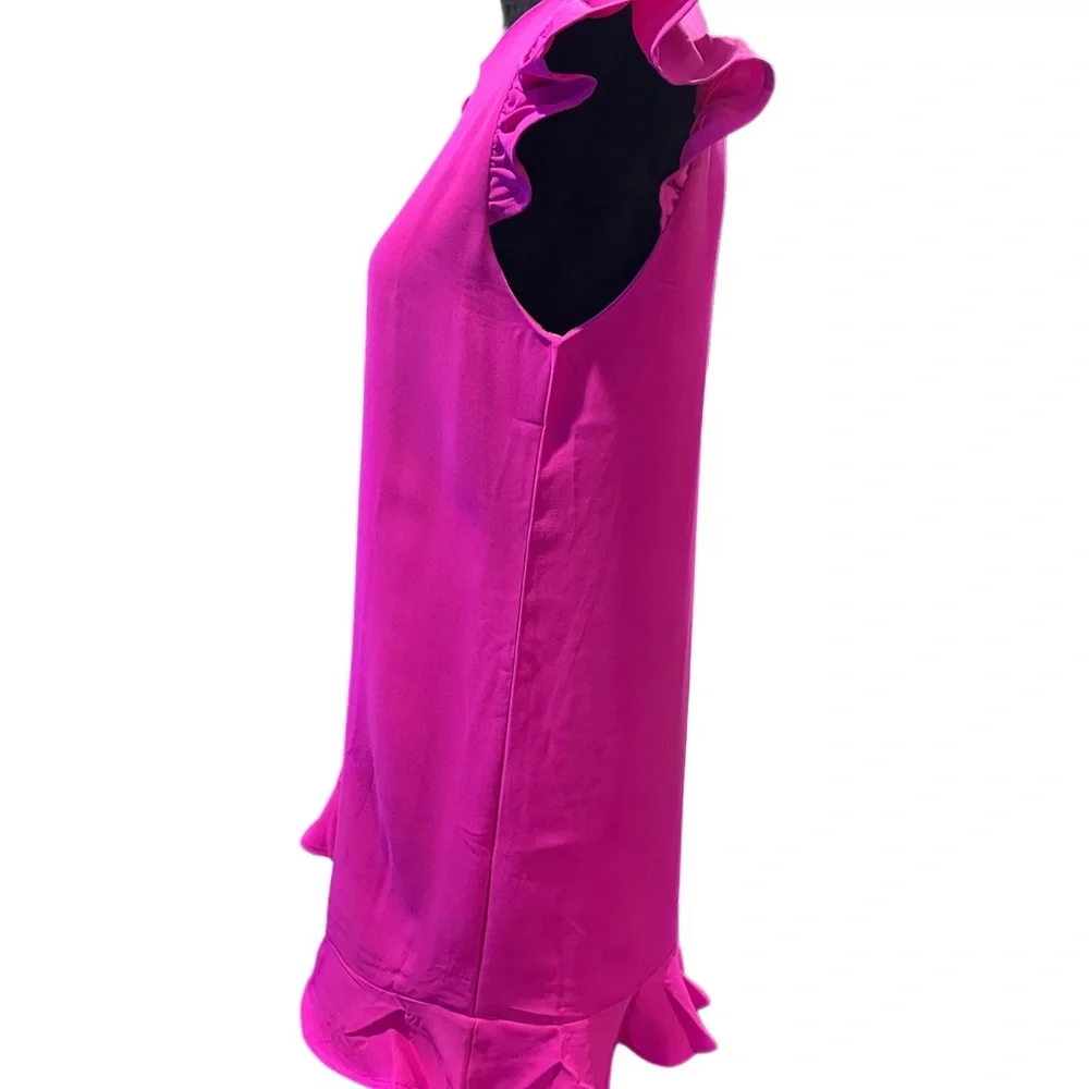 TCEC Fuchsia Dress with Elegant Details - Picture 3 of 7